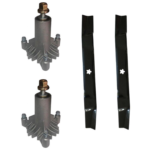 Aic Replacement Parts 42 Lawn Mower Deck Kit for Sears Craftsman LT1000 130794 134149 Mulch Blades 130794-BLADES - main